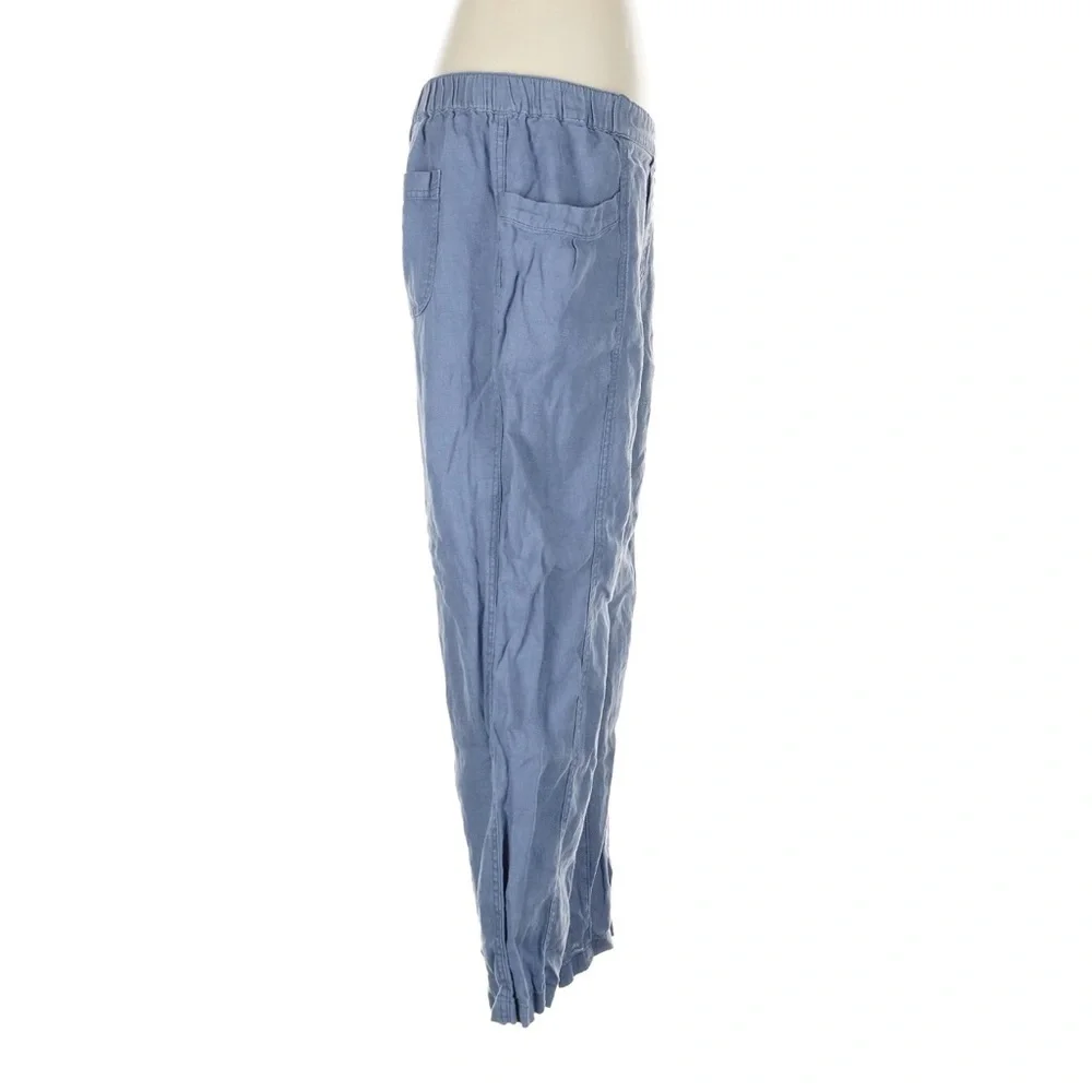 Cynthia Rowley blue 100% Linen Pants | Size L - Picture 4 of 7